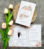  Thiệp Cưới "Bình Minh Tình Ái" - Thanh Lịch 