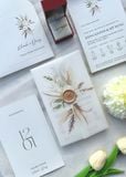  Thiệp Cưới Vườn Yêu Xanh Mát - Botanical Tối Giản & Tinh Khôi 