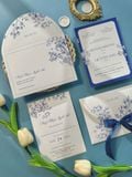  Thiệp Cưới Dải Băng Hạnh Phúc - Sapphire Ribbon 