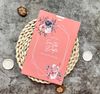 Bộ thiệp cưới cam san hô Save The Date với hoa watercolor hiện đại