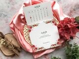  Thiệp Cưới "Hồng Hoa Viên Mãn" - Sắc Đỏ Rực Rỡ & Hoa Cỏ Truyền Thống 