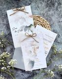  Thiệp Cưới Hoa Hồng Pastel - Hiện Đại & Tươi Sáng 
