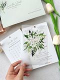  Thiệp Cưới "Ngày Chung Đôi" - Họa Tiết Linh Lan & Lịch Cưới Ý Nghĩa 