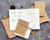  Thiệp Cưới Mộc Mạc Rustic - Dấu Ấn Tình Yêu Vĩnh Cửu 