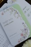  Thiệp Cưới 'Hương Tình Yêu' - Sắc Xanh Pastel 