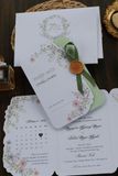  Thiệp Cưới 'Hương Tình Yêu' - Sắc Xanh Pastel 