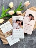  Thiệp Cưới "Cửa Sổ Tình Yêu" - Sắc Hồng Dusty Pink & Cắt Laser Tinh Xảo 