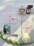  Thiệp Cưới Lịch Hẹn Ngọt Ngào - Dấu Ấn Hồng Pastel 