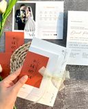  Thiệp Cưới "Hồng Tulip Tinh Khôi" - Dấu Ấn Tình Yêu 