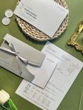  Thiệp Cưới Minimalist White - Tinh Khôi Thuần Khiết 