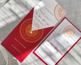  Thiệp Cưới Hồng Huyết Kiêu Sa - Royal Velvet 