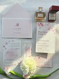  Thiệp Cưới Lịch Hẹn Ngọt Ngào - Dấu Ấn Hồng Pastel 