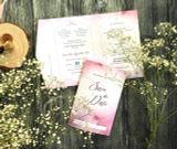  Thiệp Cưới "Bản Tình Ca Tháng Tư" - Sắc Hồng Pastel Ngọt Ngào & Hoa Cỏ Lãng Mạn 