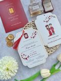  Thiệp Cưới Chibi Hạnh Phúc - Sắc Đỏ Tươi Vui 