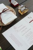  Thiệp Cưới "Hẹn Ước Tối Giản" - Nét Sang Trọng Ruy Băng Nâu & Giấy Mỹ Thuật Cao Cấp 