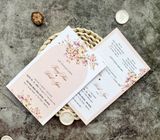  Thiệp Cưới 'Hương Tình Yêu' - Sắc Hồng Pastel & Hoa Lá Mềm Mại 