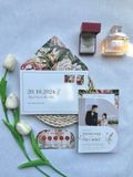  Thiệp Cưới Mẫu Đơn Quyến Rũ - Lãng Mạn Châu Âu 