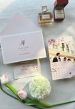  Thiệp Cưới Lịch Hẹn Ngọt Ngào - Dấu Ấn Hồng Pastel 