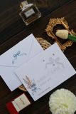  Thiệp Cưới 'Bình Minh Tình Yêu' - Sắc Xanh Watercolor 