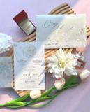  Thiệp Cưới "Vũ Điệu Ánh Kim" - Giấy Ngọc Trai & Họa Tiết Thần Tiên 
