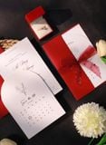  Thiệp Cưới Calendar Red - Dấu Ấn Ngày Chung Đôi 