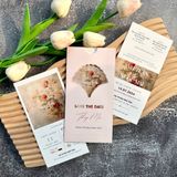  Thiệp Cưới "Cửa Sổ Tình Yêu" - Sắc Hồng Dusty Pink & Cắt Laser Tinh Xảo 