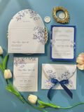  Thiệp Cưới Dải Băng Hạnh Phúc - Sapphire Ribbon 
