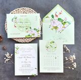  Thiệp Cưới Thủy Mặc Uyên Ương - Sắc Ngọc Tình Son 