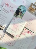  Thiệp Cưới Lịch Hẹn Ngọt Ngào - Dấu Ấn Hồng Pastel 