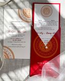  Thiệp Cưới Hồng Huyết Kiêu Sa - Royal Velvet 