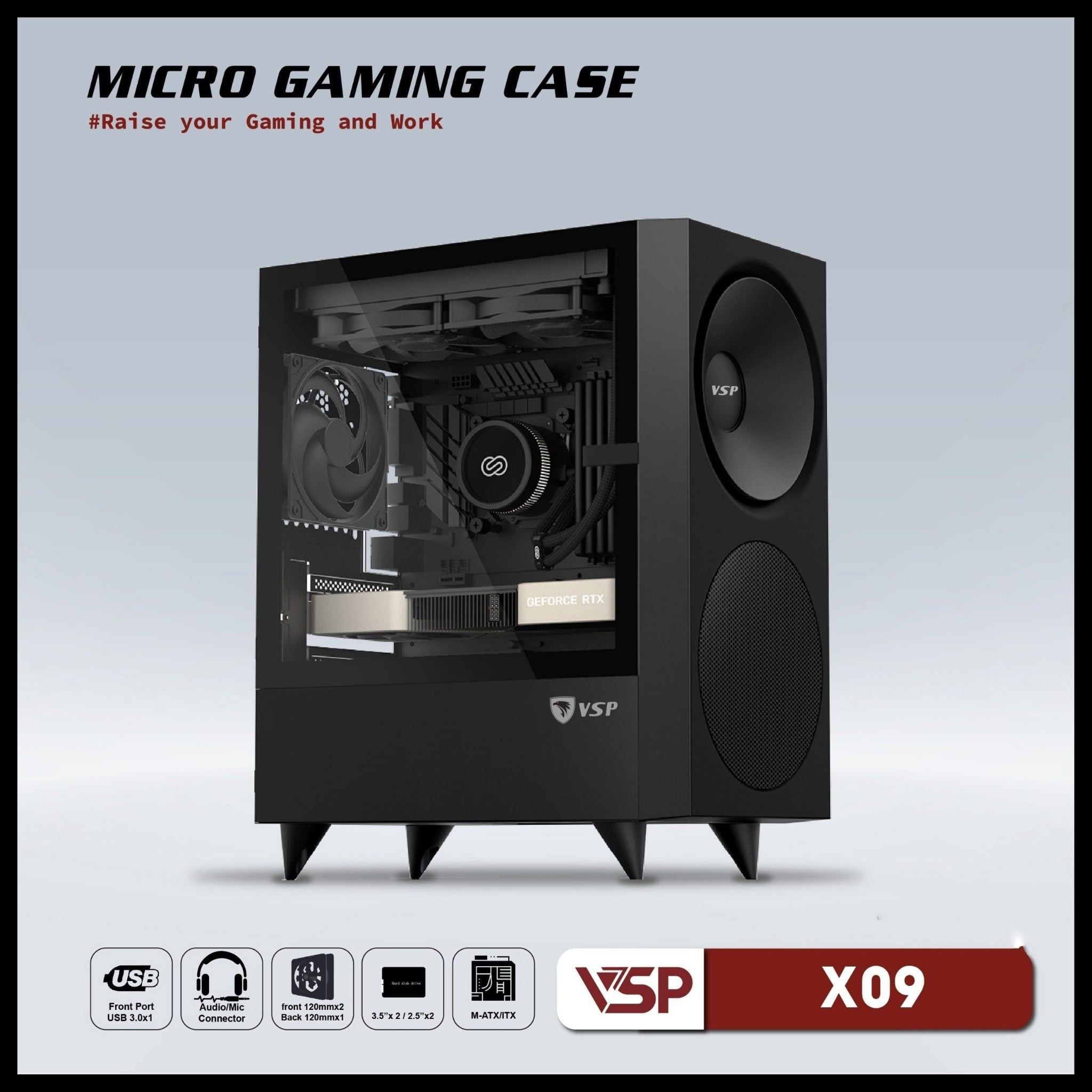 CASE VSP X09 Đen    (Hình Speak)