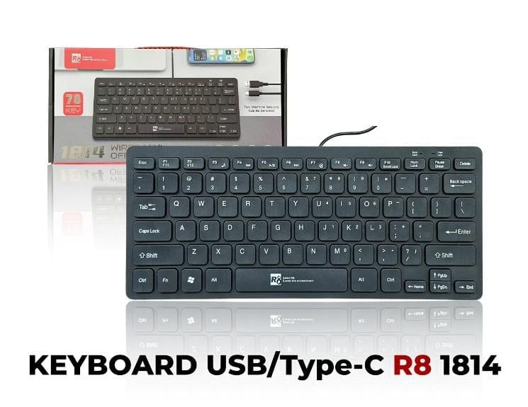 BÀN PHÍM (Mini) R8 1814 (USB/TypeC)
