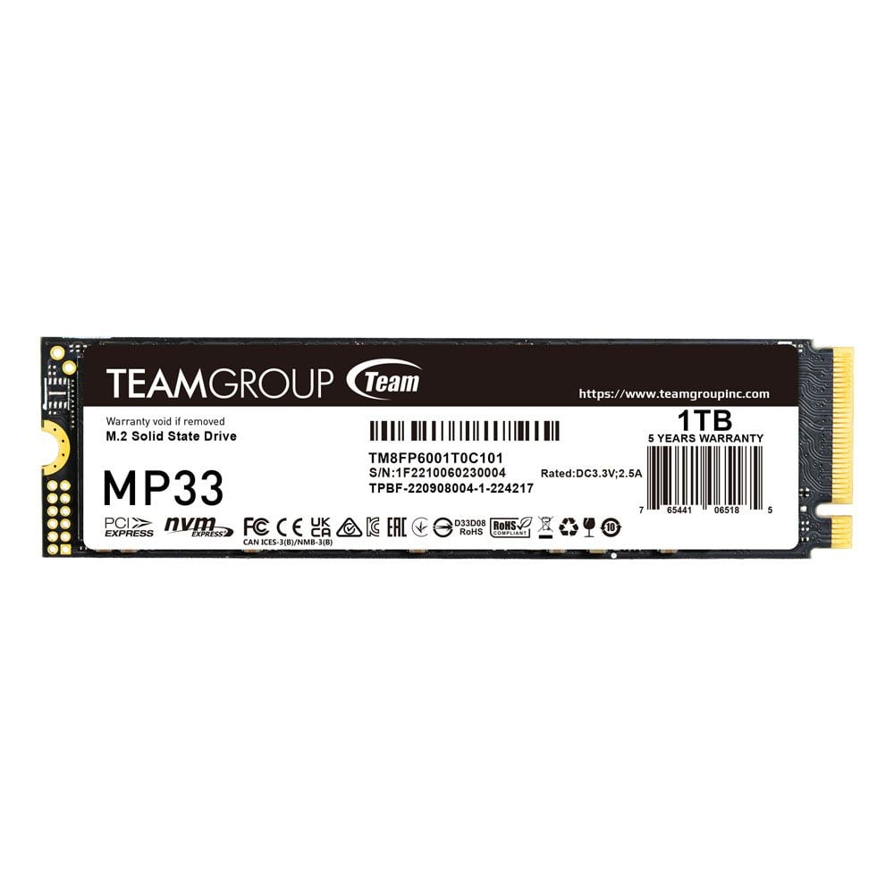 NVMe PCle 1Tb TEAMGROUP MP33 Chính Hãng