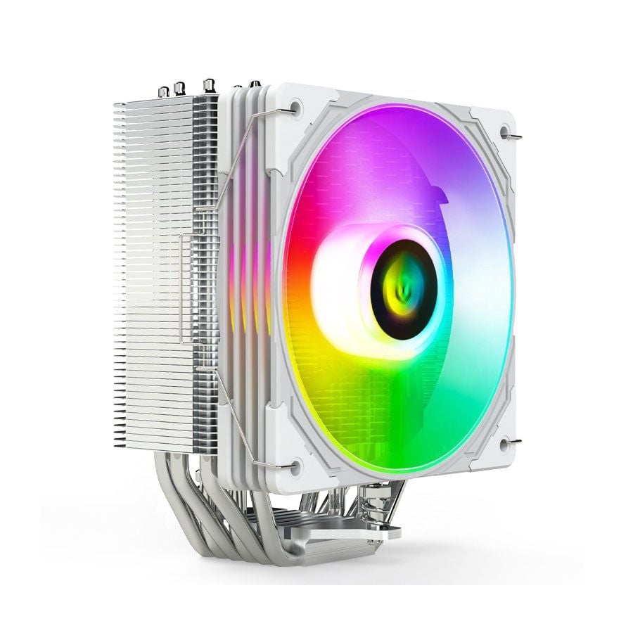 FAN CPU COOLMOON AS600 ARGB (6 Ống Đồng - Full Socket) Trắng