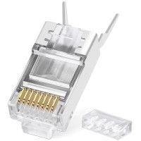 ĐẦU RJ45 VÀNG XUYÊN THẤU Cat6 Nhôm c/nhiễu 100c/hộp