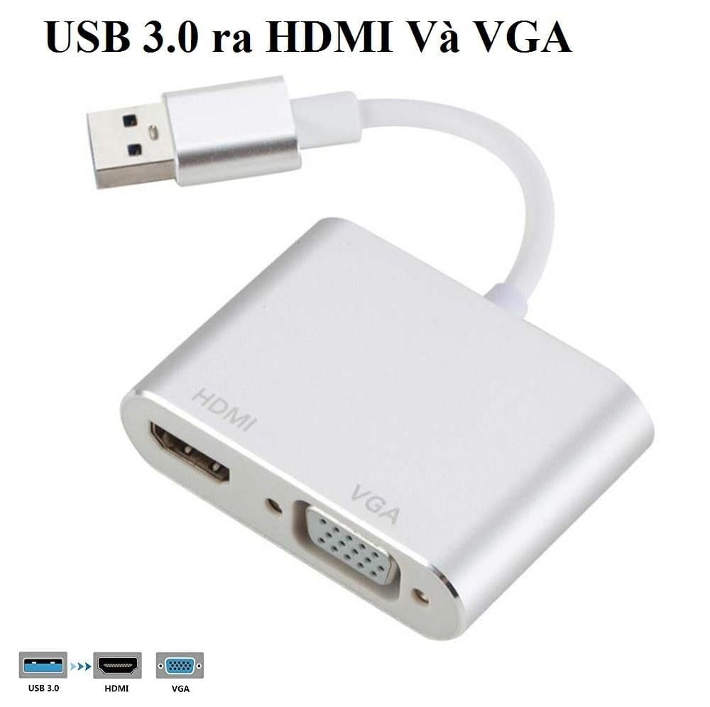 CABLE USB 3.0 => VGA + HDMI BX043