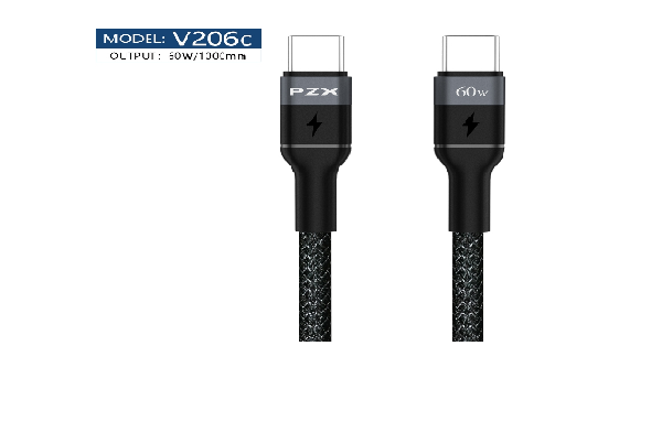 CABLE TYPE-C 1M 60W PZX V206C