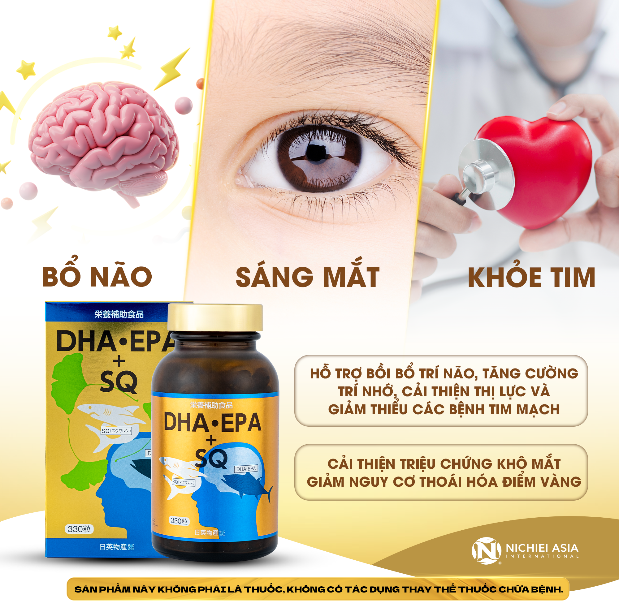  Thực phẩm bảo vệ sức khỏe DHA.EPA+SQ 