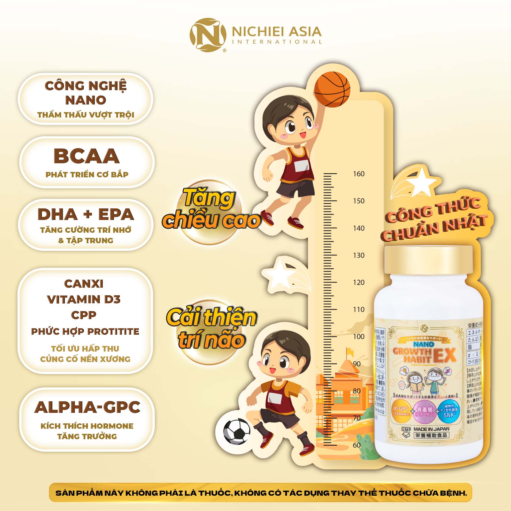  Thực phẩm bảo vệ sức khỏe NANO GROWTH HABIT EX 