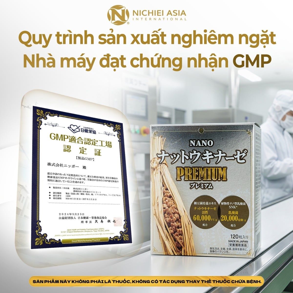  Thực phẩm bảo vệ sức khỏe NANO NATTOKINASE PREMIUM 
