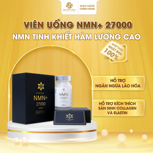  Thực phẩm bảo vệ sức khỏe NICHIEI NMN+27000 LUXURY 