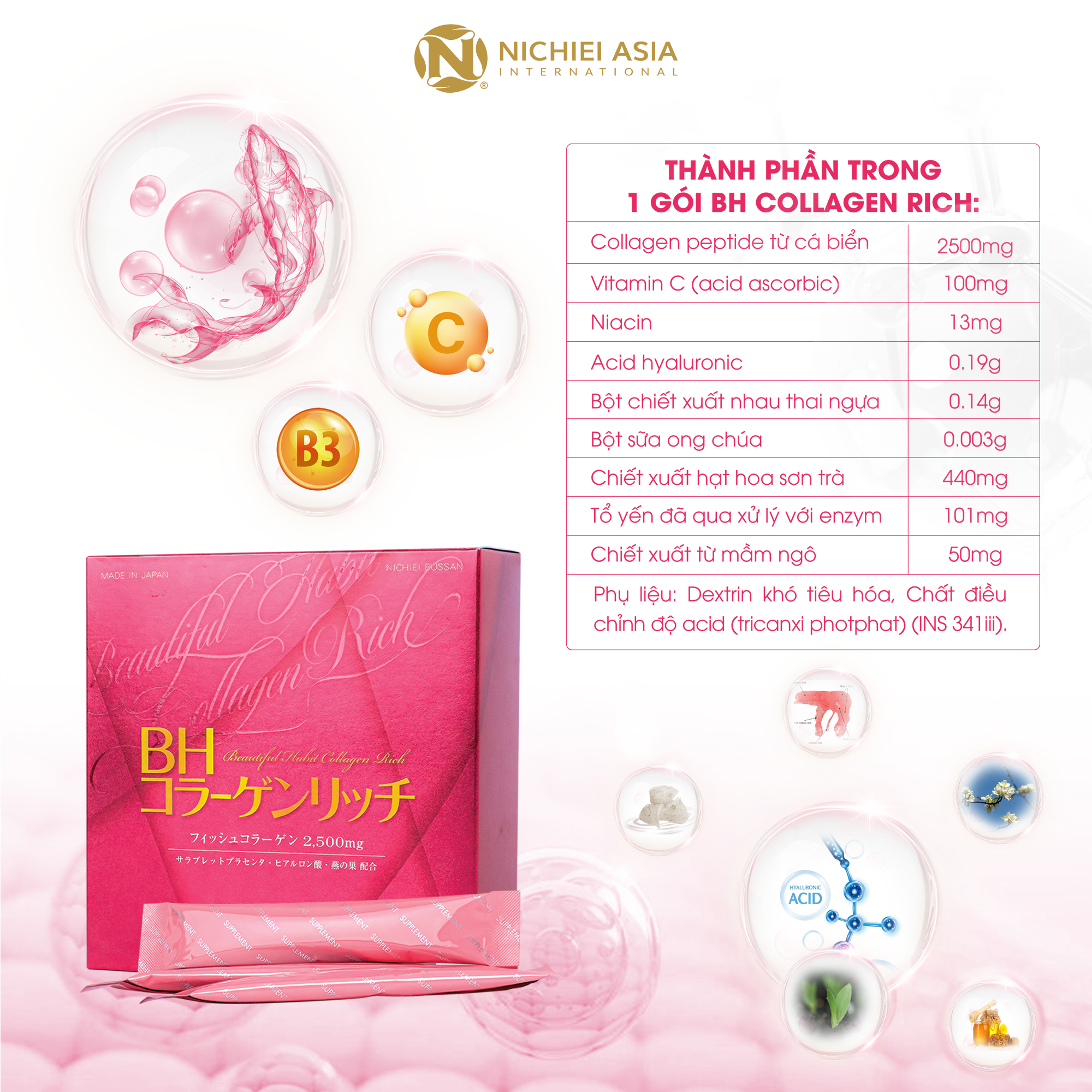  Thực phẩm bảo vệ sức khỏe BH COLLAGEN 