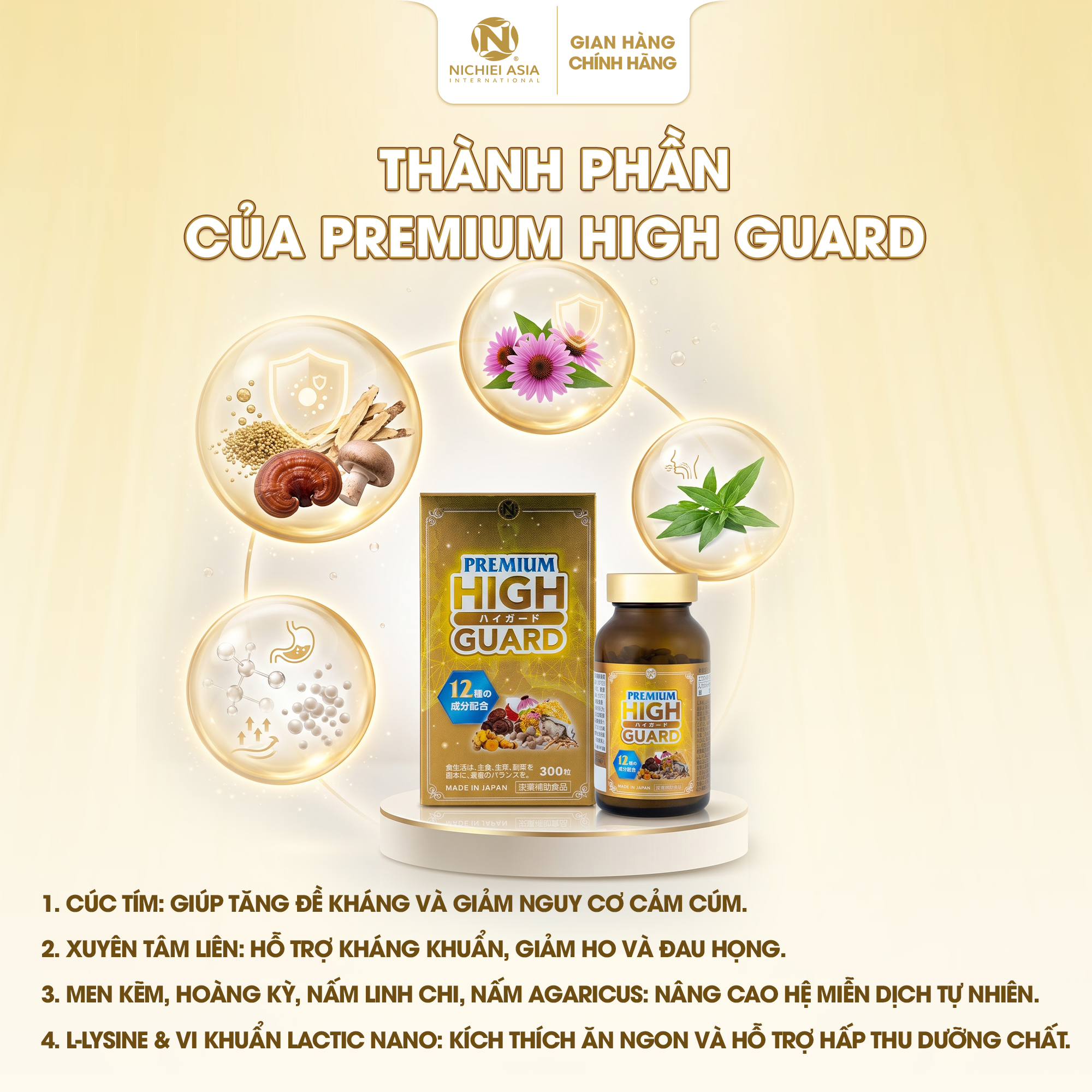  Thực phẩm bảo vệ sức khỏe PREMIUM HIGH GUARD 