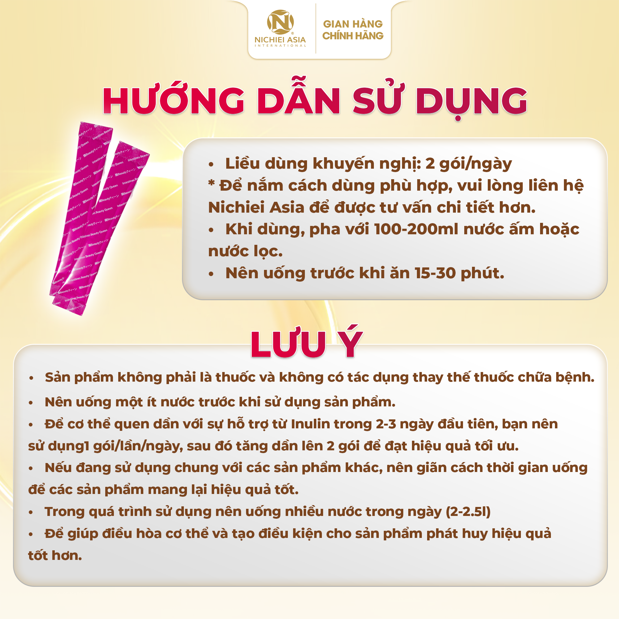  Thực phẩm bảo vệ sức khỏe INTESTINES BEAUTY QUEEN 