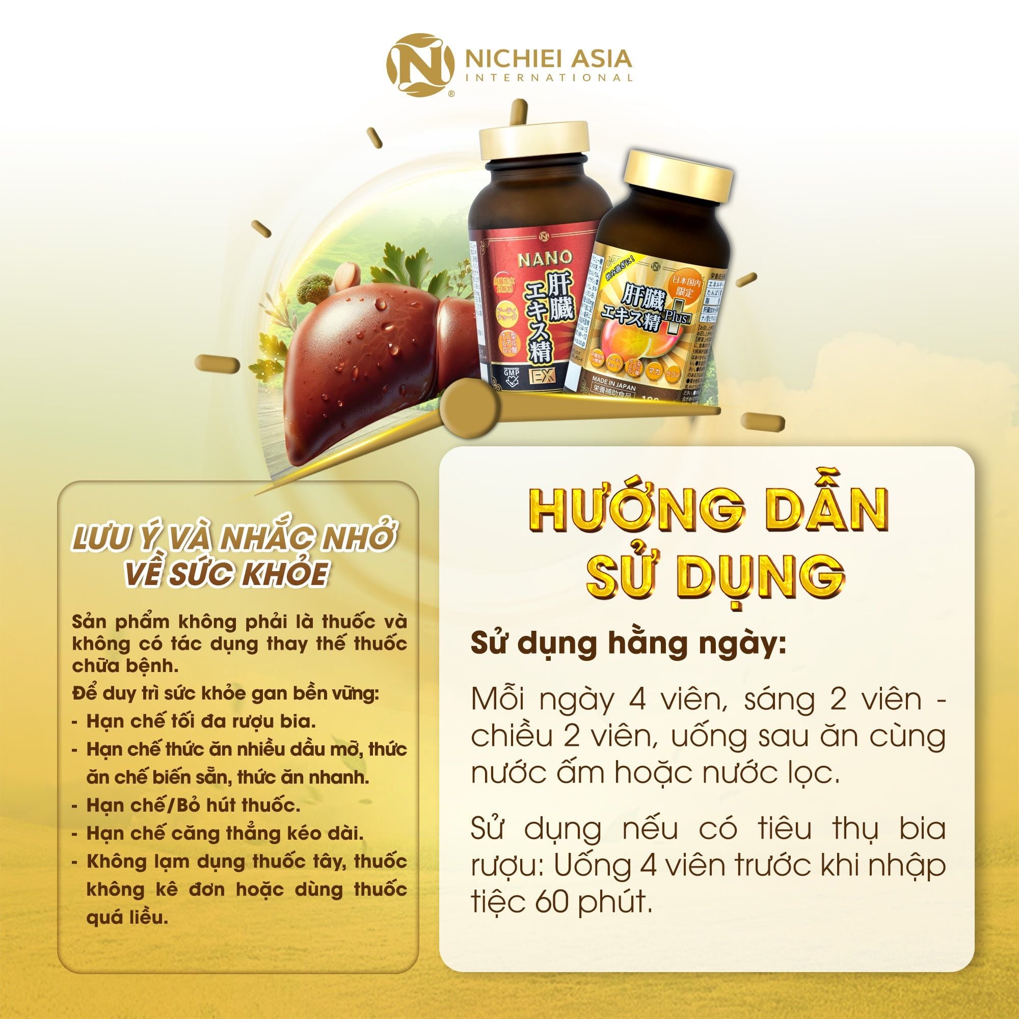  Thực phẩm bảo vệ sức khỏe NANO LIVER HYDROLYZATE EX 