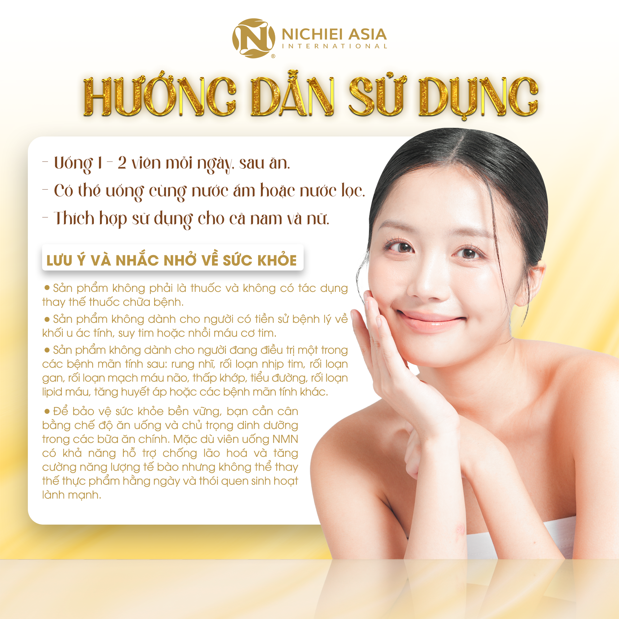  Thực phẩm bảo vệ sức khỏe NICHIEI NMN+27000 LUXURY 