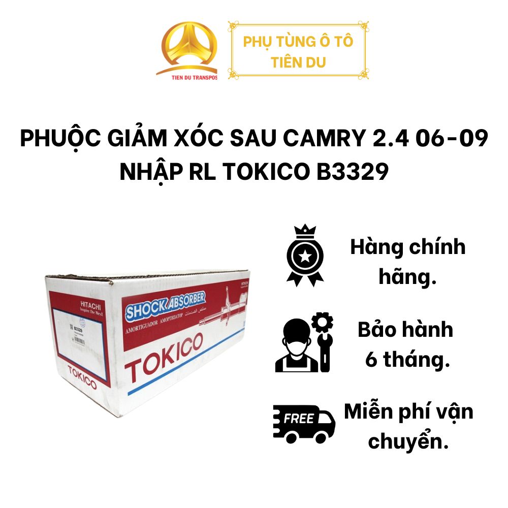  PHUỘC GIẢM XÓC SAU CAMRY 2.4 06-09 NHẬP RL TOKICO B3329 