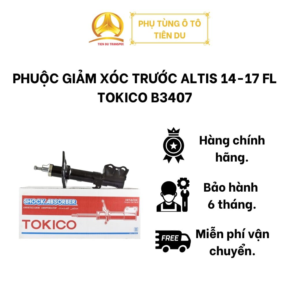  PHUỘC GIẢM XÓC TRƯỚC ALTIS 14-17 FL TOKICO B3407 