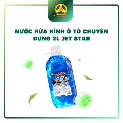  Nước Rửa Kính Ô Tô Jetstar 2L Sao Đỏ Chính Hãng  – Làm Sạch Kính Lái, Bảo Vệ Gạt Mưa 
