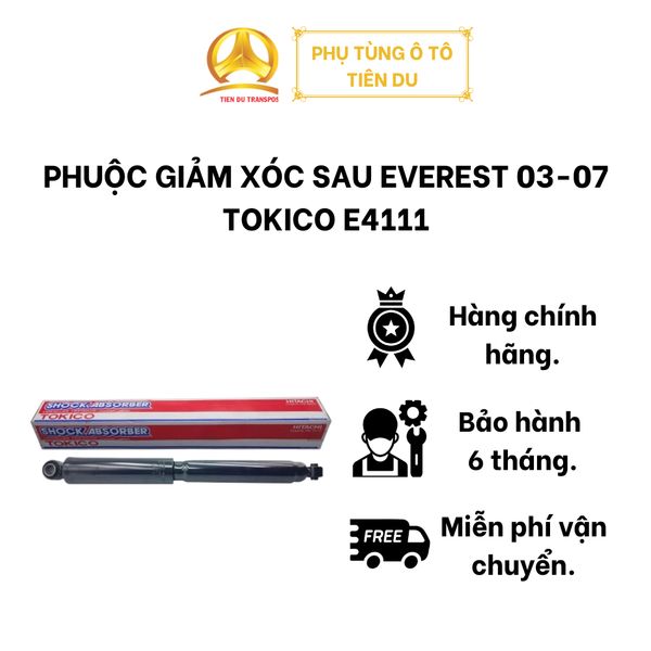  PHUỘC GIẢM XÓC SAU EVEREST 03-07 TOKICO E4111 